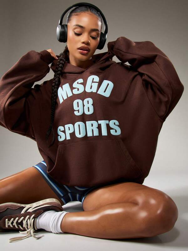 MISSGUIDED Oversized Pullover Hoodie With Drawstring