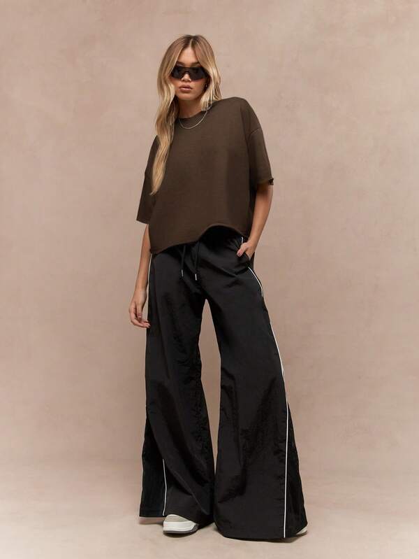 MISSGUIDED Oversized Relaxed Boxy Fit Short Sleeve T Shirt