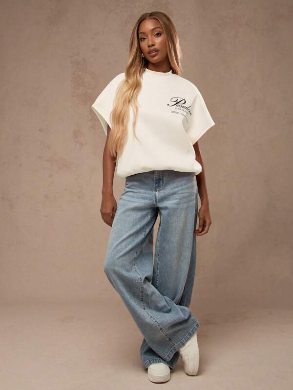MISSGUIDED Oversized Sleeveless Comfort Sweatshirt Top