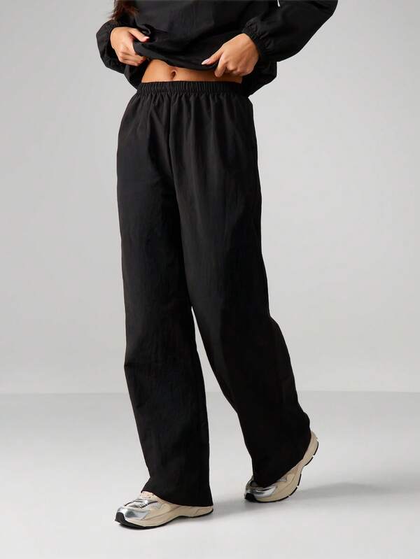 MISSGUIDED Oversized Track Pants With Elastic Waistband