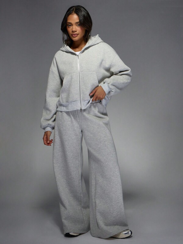 MISSGUIDED Oversized Wide Leg Sweatpants With Side Pockets