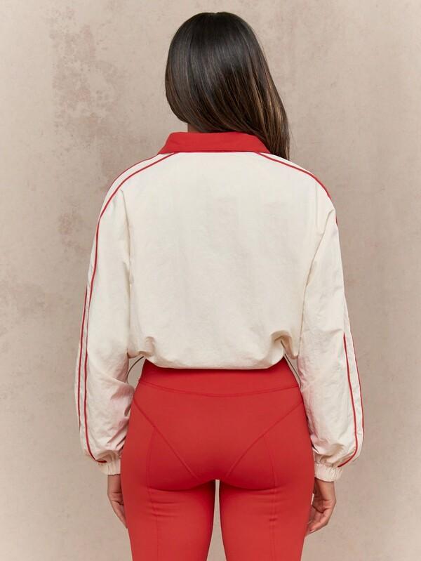 MISSGUIDED Performance Half Zip Athletic Track Jacket