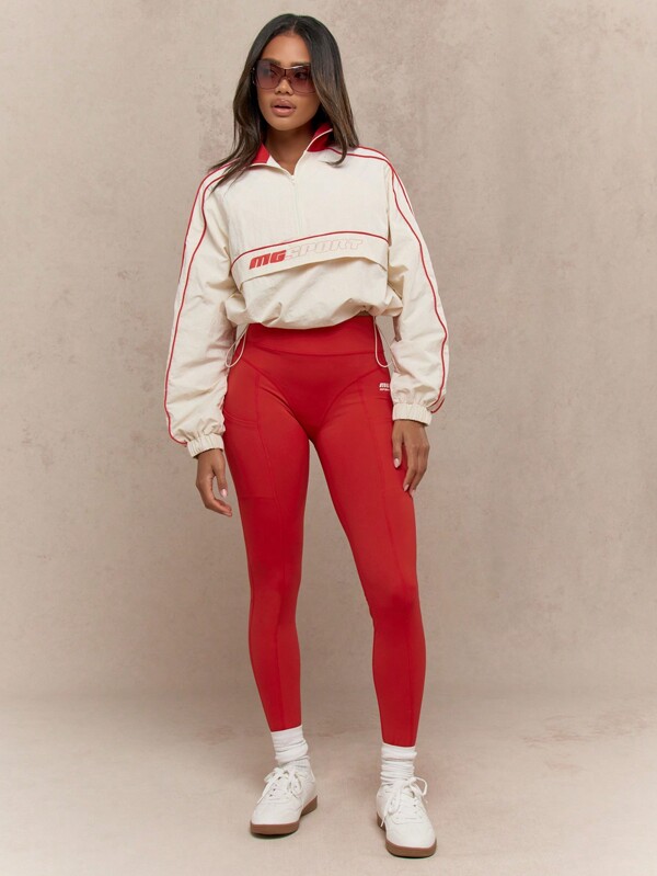 MISSGUIDED Performance Half Zip Athletic Track Jacket