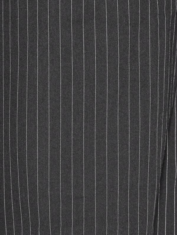 MISSGUIDED Pinstripe Wide Leg Pants Blazer Set