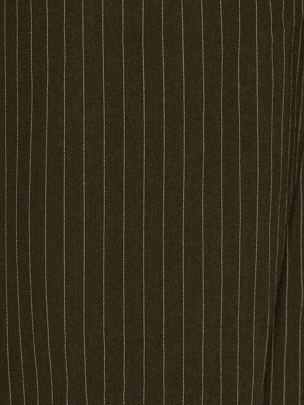 MISSGUIDED Pinstripe Wide Leg Ruched Top Two Piece Outfit