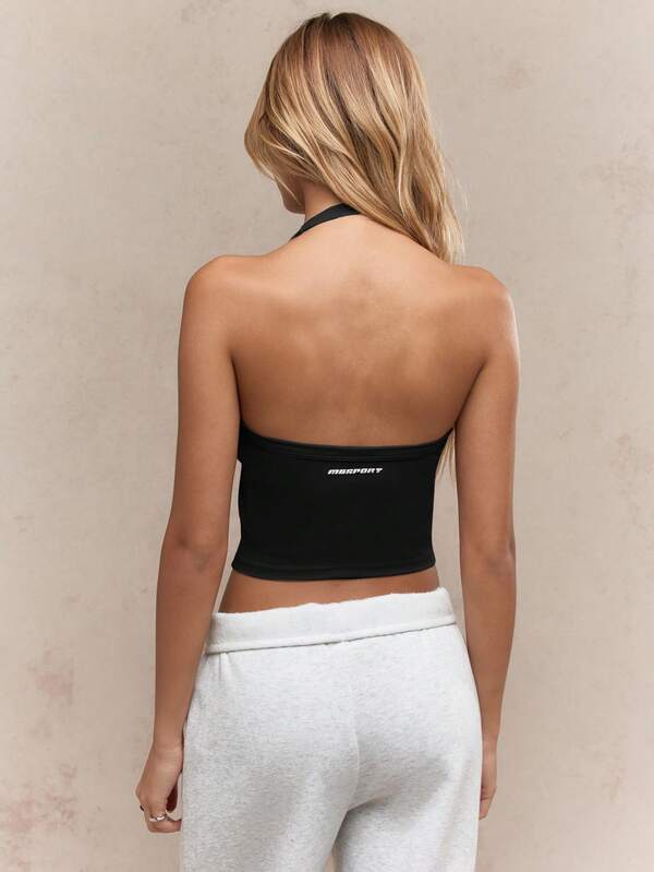MISSGUIDED Racerback Active Performance Sleeveless Crop Tank