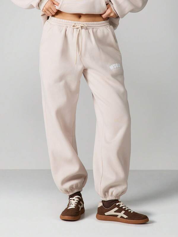 MISSGUIDED Relaxed Cuffed Joggers With Drawstring