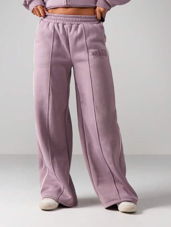 MISSGUIDED Relaxed Wide Leg Joggers With Elastic Waist