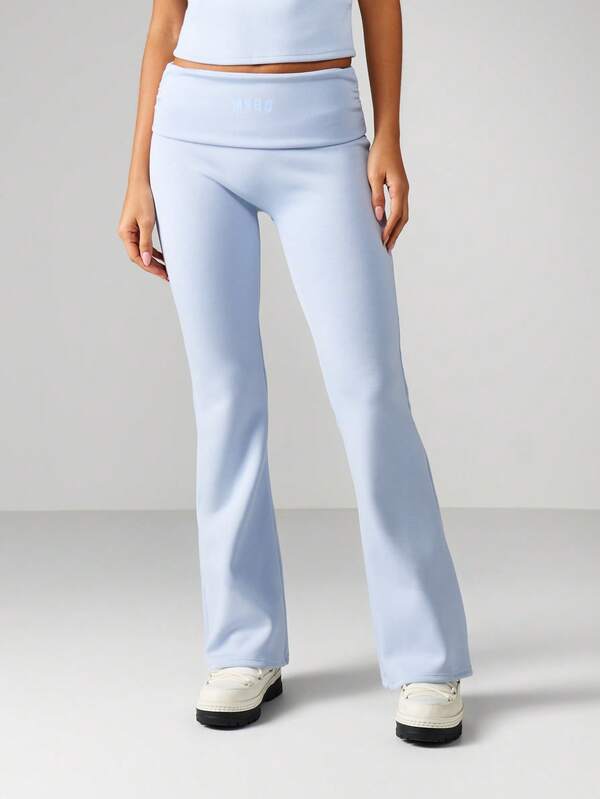 MISSGUIDED Ribbed Cami And Flare Pants Set