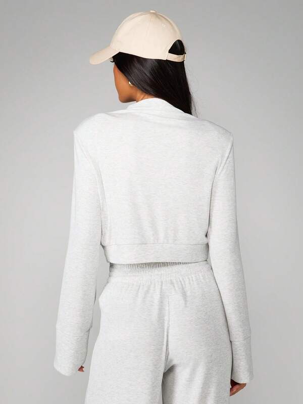 MISSGUIDED Ribbed Knit Long Sleeve Crew Neck Pullover