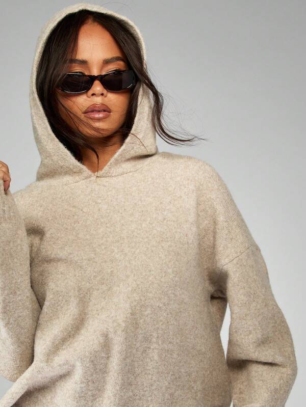 MISSGUIDED Ribbed Knit Sweater And Wide Leg Pants Set