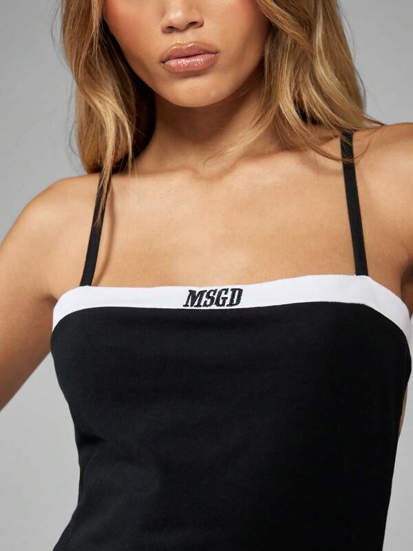 MISSGUIDED Sleeveless Bodycon Bandeau Style Stretch Mini Dress