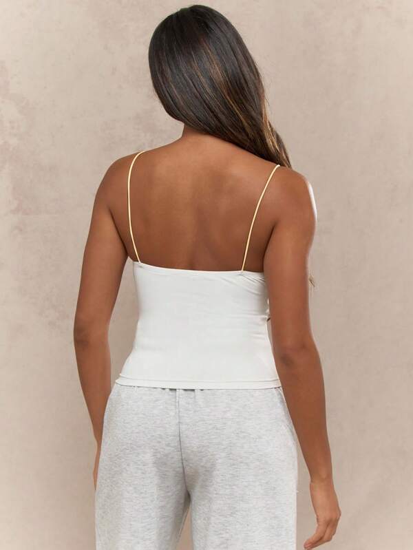 MISSGUIDED Slim Fit Cami Tank Top With Adjustable Straps