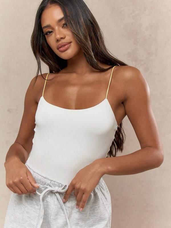 MISSGUIDED Slim Fit Cami Tank Top With Adjustable Straps