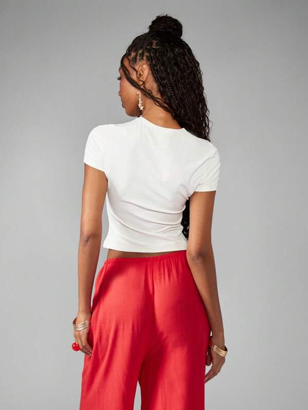 MISSGUIDED Spicy Margarita Graphic Print Statement Tee