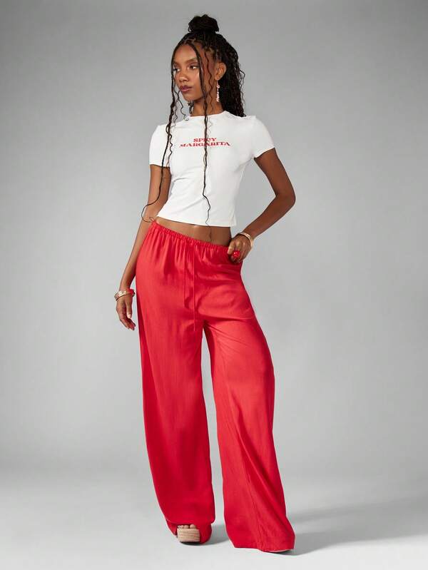 MISSGUIDED Spicy Margarita Graphic Print Statement Tee