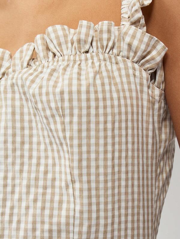 MISSGUIDED Square Neck Striped Sleeveless Mini Dress