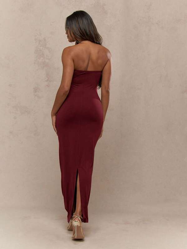 MISSGUIDED Strapless Bodycon Midaxi Dress With Empire Waist