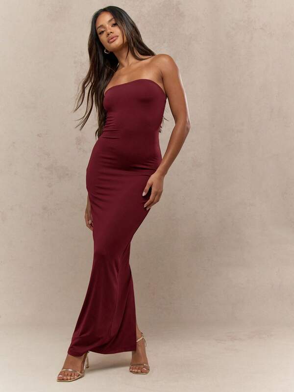 MISSGUIDED Strapless Bodycon Midaxi Dress With Empire Waist