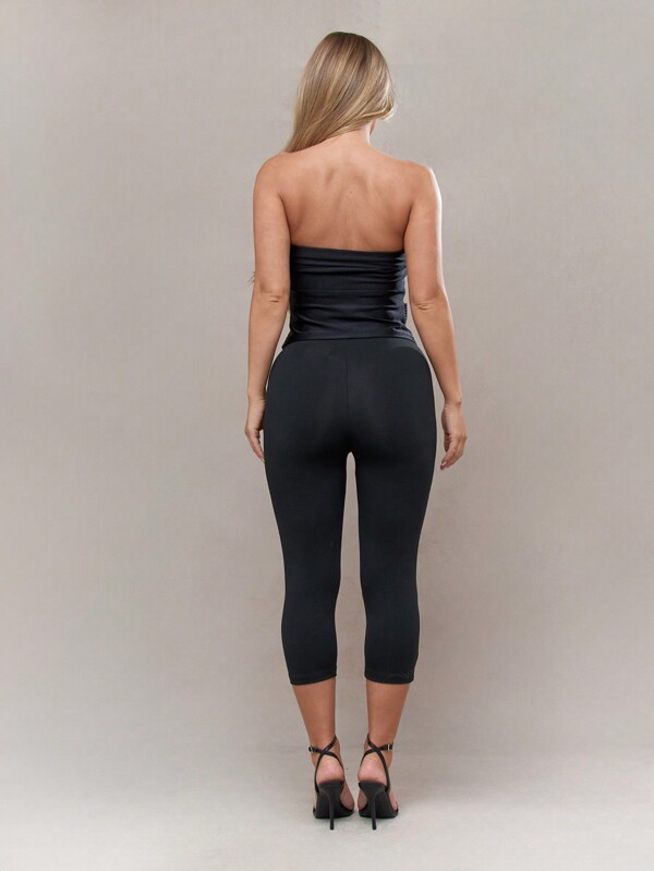 MISSGUIDED Street High Leg Capri Leggings