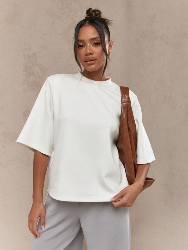 MISSGUIDED Street Shoulder Pad Oversized T-Shirt