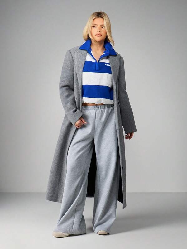MISSGUIDED Striped Rugby Shirt With Collar