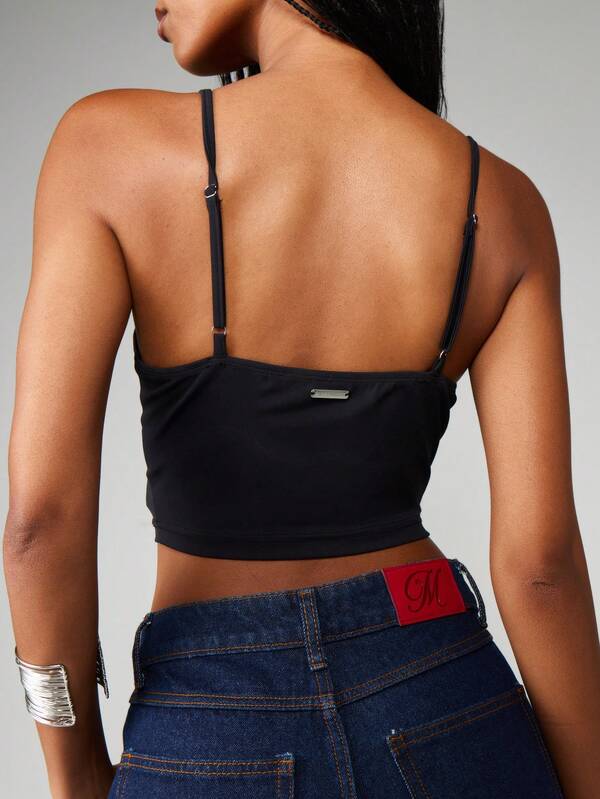 MISSGUIDED Sweetheart Crop Corset With Straps