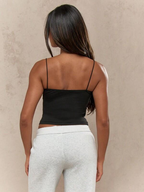 MISSGUIDED Thin Strap Bandeau Cami With Square Neckline