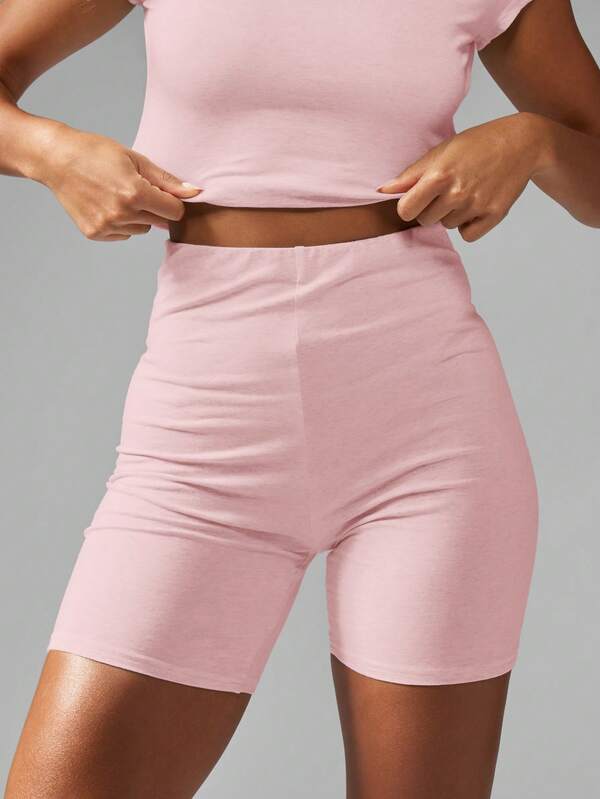 MISSGUIDED Top And Cycle Short Two Piece Co Ord Set