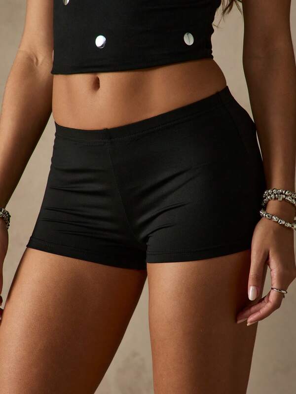 MISSGUIDED Ultra High Rise Stretchy Booty Shorts Body Sculpting Hot Pants Layering Party