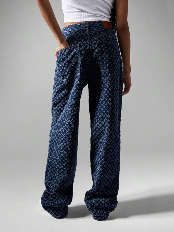 MISSGUIDED Vintage High Rise Straight Leg Nibble Jeans