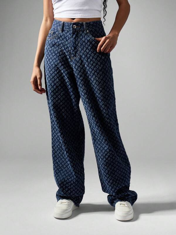 MISSGUIDED Vintage High Rise Straight Leg Nibble Jeans