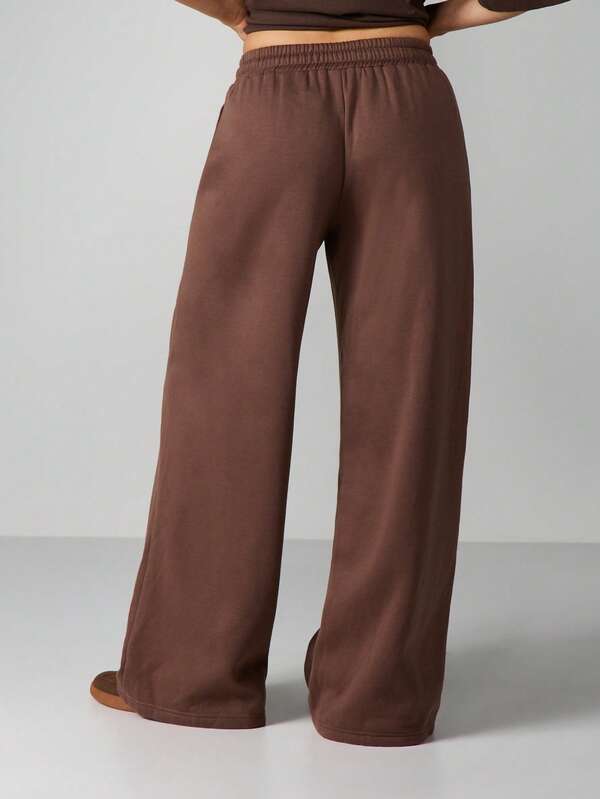 MISSGUIDED Wide Leg Drawstring Sweatpants