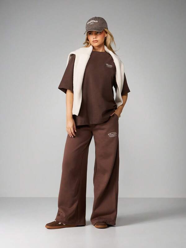 MISSGUIDED Wide Leg Drawstring Sweatpants