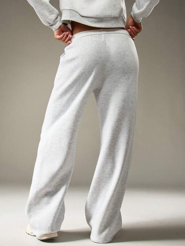 MISSGUIDED Wide Leg Drawstring Sweatpants With Logo Detail