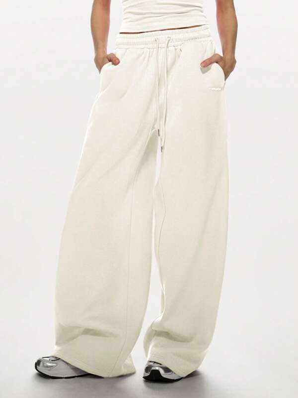 MISSGUIDED Wide Leg Oversized Fit Casual Sweatpants