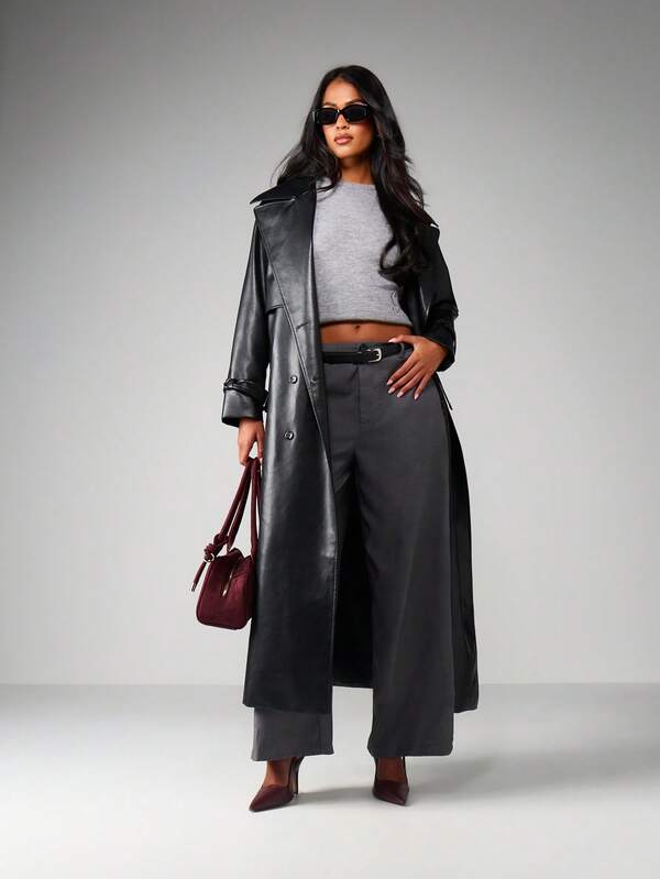 MISSGUIDED Wide Leg Palazzo Trousers With High Waist