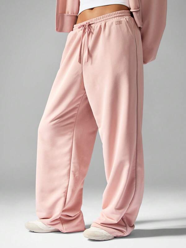 MISSGUIDED Wide Leg Sweatpants With Drawstring And Pockets