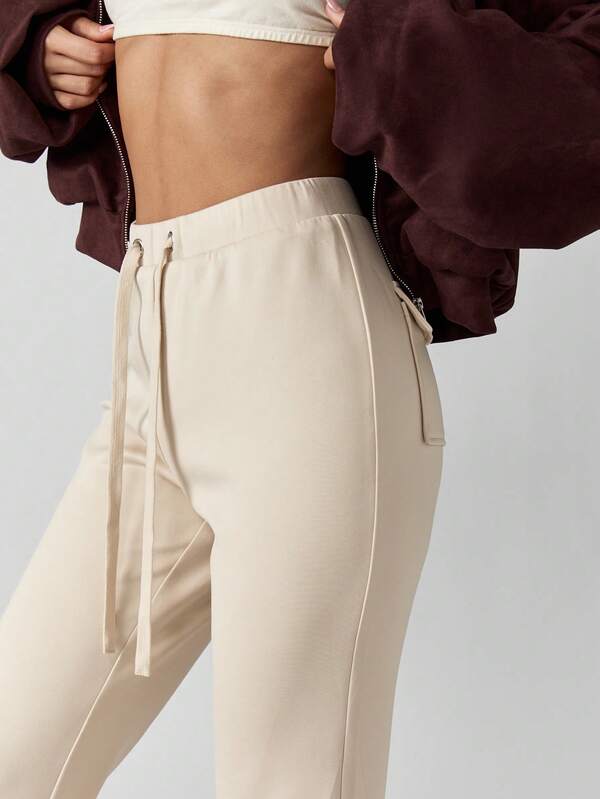 MISSGUIDED Wide Leg Sweatpants With Patch Pockets