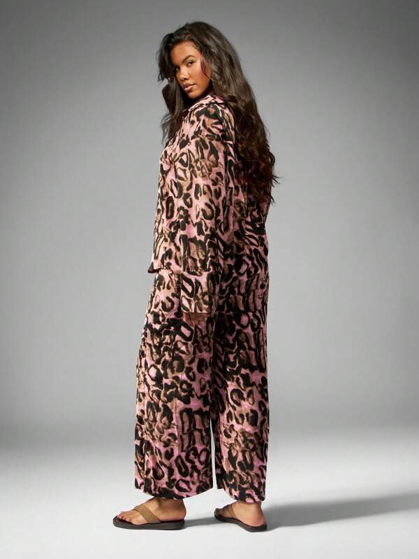 MISSGUIDED Women Two Piece Outfits With Luxurious Leopard Print