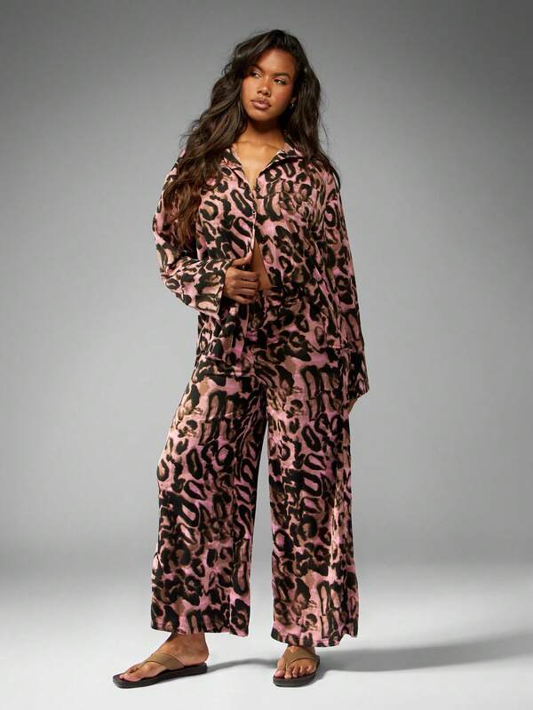 MISSGUIDED Women Two Piece Outfits With Luxurious Leopard Print