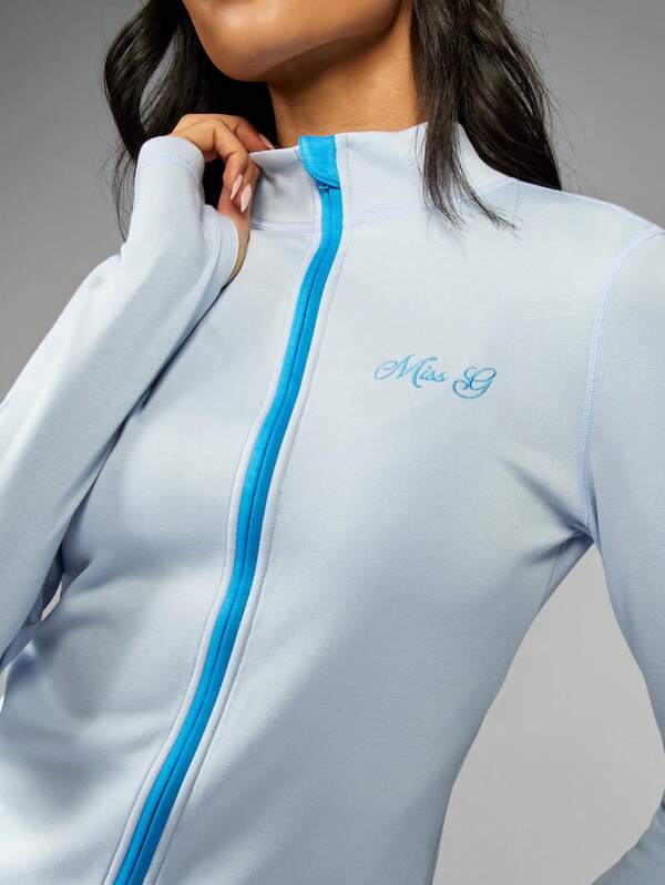 MISSGUIDED Workout Running Active Wear Half Zip Jacket