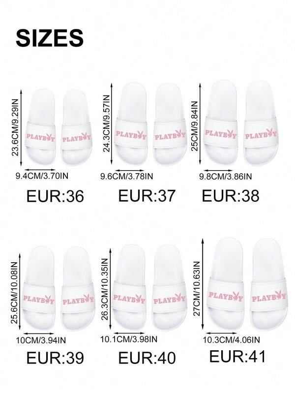 Missguided X Playboy Classic Logo Embroidered Pool Slides With Comfort Sole
