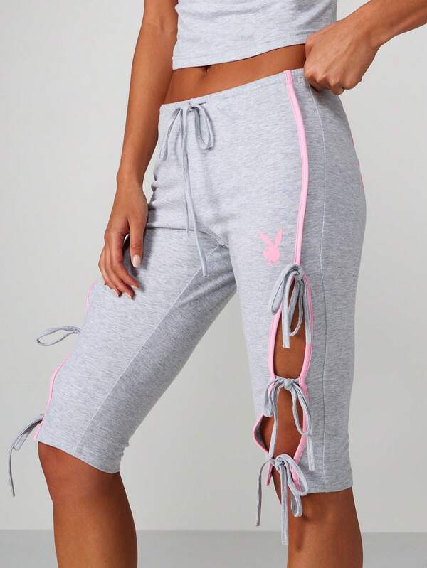 Missguided x Playboy Crop Top With Bow Ties