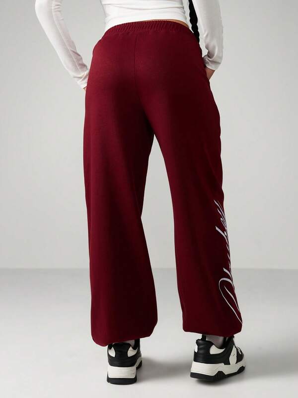Missguided X Playboy Cuffed Joggers With Logo Emblem