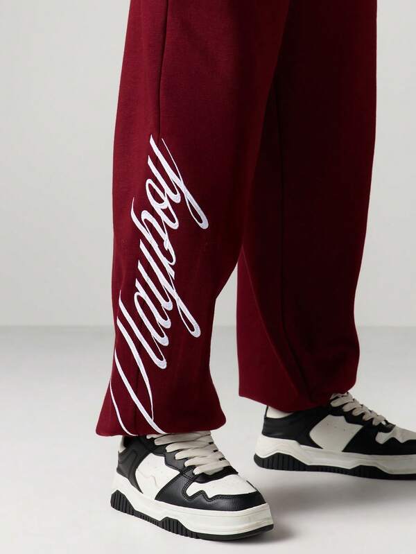 Missguided X Playboy Cuffed Joggers With Logo Emblem
