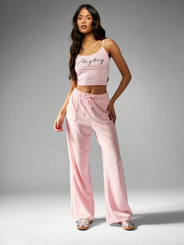 Missguided X Playboy Dance Cami Crop Top With Adjustable Straps