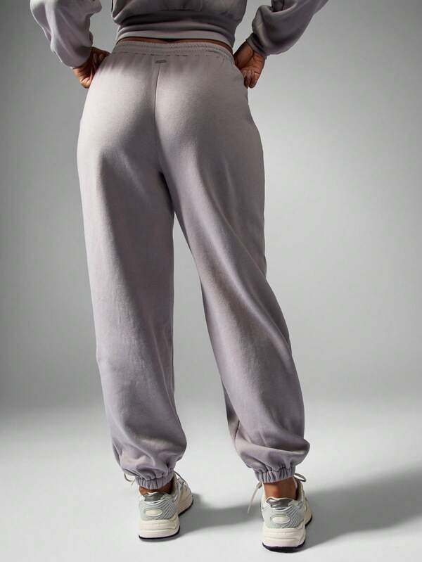 Missguided X Playboy Embossed Logo Jogger Sweatpants With Elastic Ankles