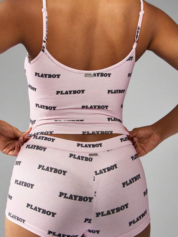 Missguided X Playboy Festival Season AOP Print Summer Outfit Fitness Dance Active Sport Custom Set Beach Vacation Gym Apparel