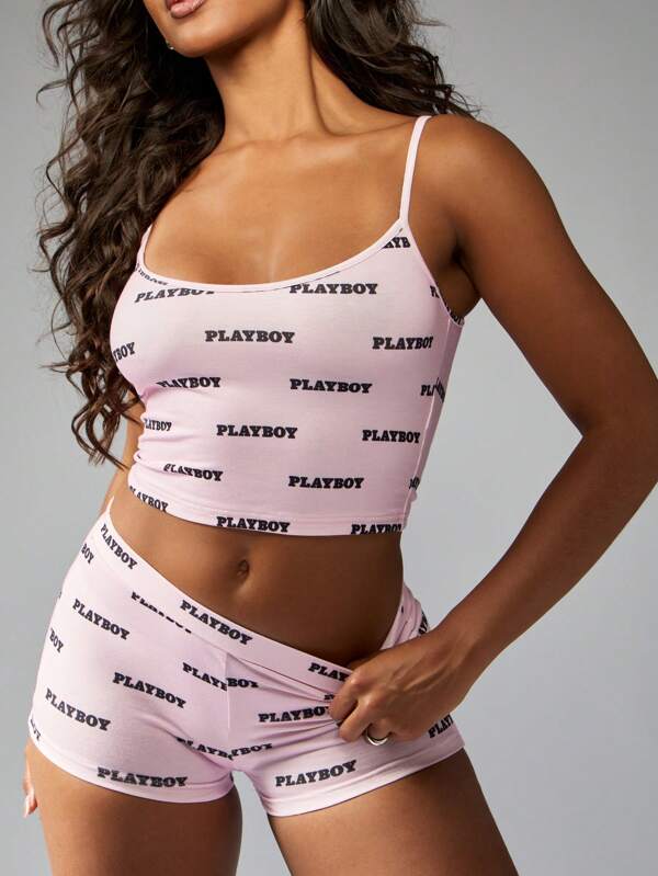 Missguided x Playboy Festival Season AOP Print Summer Outfit Fitness Dance Active Sport Custom Set Beach Vacation Gym Apparel